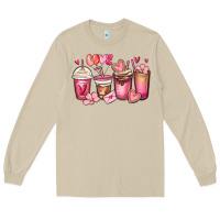 Mushroom valentines day coffee cups Long Sleeve Tee - MaliasSmallBusiness