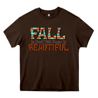 Chocolate Brown fall is proof that change is beautiful Heavy Core Tee - CowhideDigitalArt