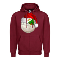 Burgundy Christmas sports Zipper Hoodie - BarkalooDesign