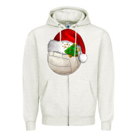 Oatmeal Heather Christmas sports Zipper Hoodie - BarkalooDesign