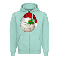 Seafoam Christmas sports Zipper Hoodie - BarkalooDesign