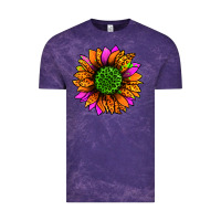 Cloud Purple halloween sunflower Vintage Tee - Jasminsmagicworld