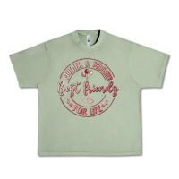 Oil Green mother and daughter best friends for life Urban Heavy Tee - MaliasSmallBusiness
