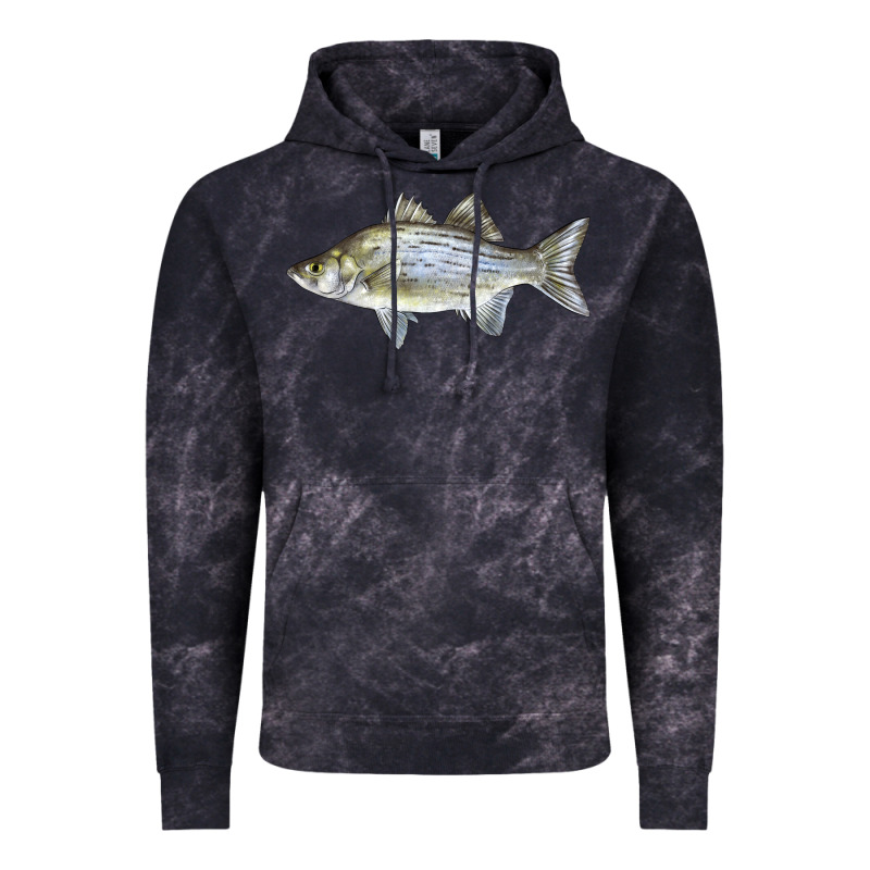 White Bass Fish Illustrations Vintage Hoodie by LillyAllenDesigns | Teevron