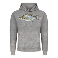 Cloud Rock White Bass Fish Illustrations Vintage Hoodie - LillyAllenDesigns