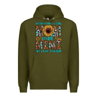 Army Green god gifted me two titles mom and mimi  and i rock them both Premium Hoodie - JahusDesignShop