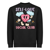 Black self love social club Heavyweight Sweatshirt - MaliasSmallBusiness