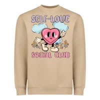 Mushroom self love social club Heavyweight Sweatshirt - MaliasSmallBusiness