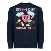 Navy self love social club Heavyweight Sweatshirt - MaliasSmallBusiness