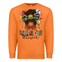Carrot school bus driver afro messy bun Premium Sweatshirt - texasbilliewilder