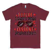 Burgundy future ladies man current mamas boy Classic Tee - MaliasSmallBusiness