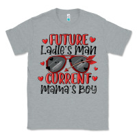 Heather Grey future ladies man current mamas boy Classic Tee - MaliasSmallBusiness