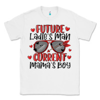 White future ladies man current mamas boy Classic Tee - MaliasSmallBusiness