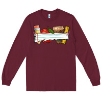 Burgundy teacher custom Long Sleeve Tee - NancyCooperArtShop