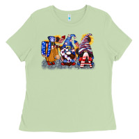 Matcha USA 4th of July gnomes  4th of july Ladies Tee - CowGirlArtShop