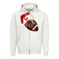 Oatmeal Heather christmas sports Zipper Hoodie - BarkalooDesign