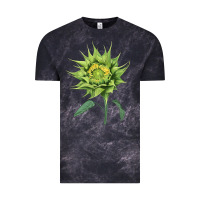Cloud Black sun fill green green sunflower Vintage Tee - LillyAllenDesigns