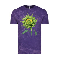 Cloud Purple sun fill green green sunflower Vintage Tee - LillyAllenDesigns