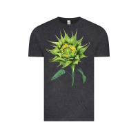 Vintage Black sun fill green green sunflower Vintage Tee - LillyAllenDesigns