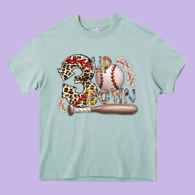 Three Up Down Heavy Core Tee Designed By Racoondesign