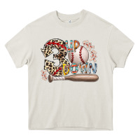 Cream three up down Heavy Core Tee - RacoonDesign