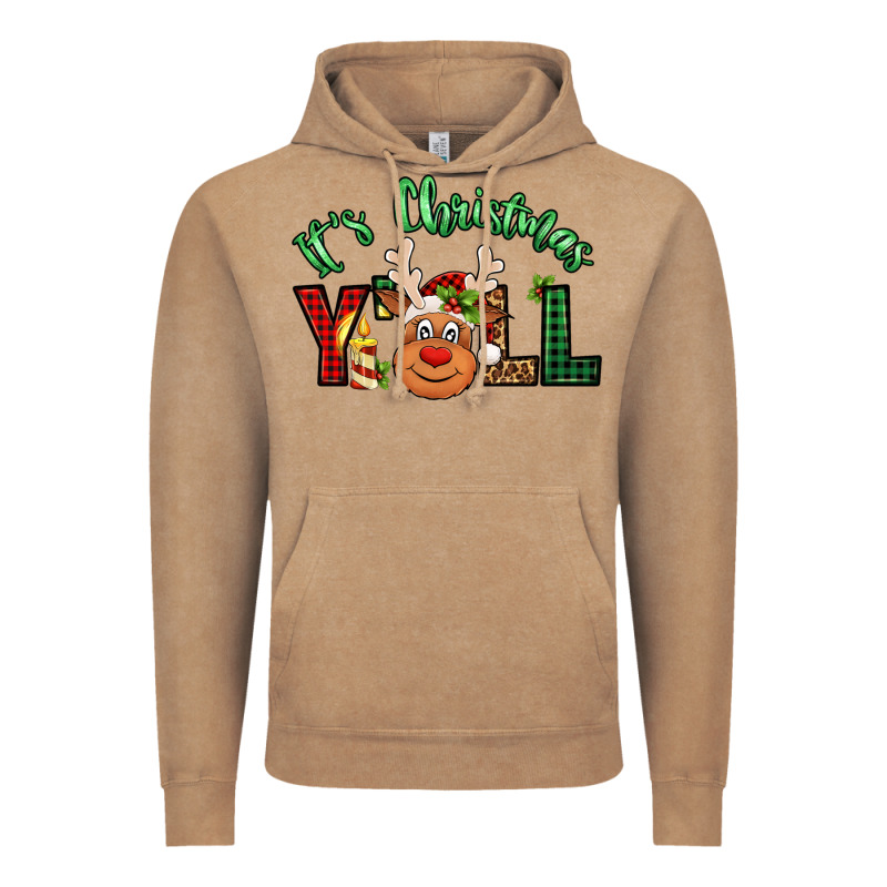 It's Christmas Y'all Reindeer Vintage Hoodie by Jasminsmagicworld | Teevron