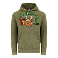 Vintage Olive it's christmas y'all reindeer Vintage Hoodie - Jasminsmagicworld