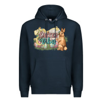 Navy Easter vibes Easter Day Premium Hoodie - HowdyJamesFarm