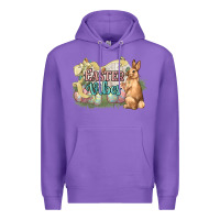 Purple Easter vibes Easter Day Premium Hoodie - HowdyJamesFarm
