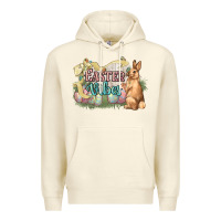 Sandshell Easter vibes Easter Day Premium Hoodie - HowdyJamesFarm