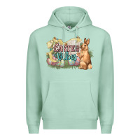 Seafoam Easter vibes Easter Day Premium Hoodie - HowdyJamesFarm