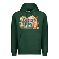 Sports Green Easter vibes Easter Day Premium Hoodie - HowdyJamesFarm
