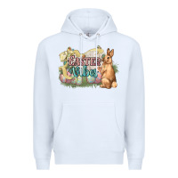 White Easter vibes Easter Day Premium Hoodie - HowdyJamesFarm