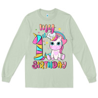 Matcha my 1 st birthday with little cute unicorn Long Sleeve Tee - NancyCooperArtShop