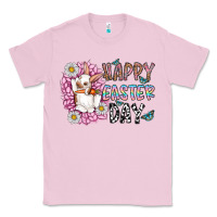 Bubblegum Pink happy easter day Classic Tee - CowhideDigitalArt