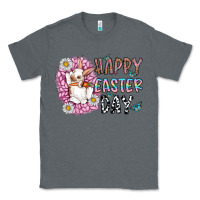 Charcoal Heather happy easter day Classic Tee - CowhideDigitalArt