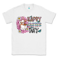 White happy easter day Classic Tee - CowhideDigitalArt
