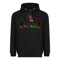 Black Momster with witch Heavyweight Hoodie - NancyCooperArtShop