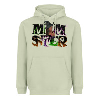 Matcha Momster with witch Heavyweight Hoodie - NancyCooperArtShop