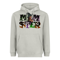 Moon Dust Momster with witch Heavyweight Hoodie - NancyCooperArtShop