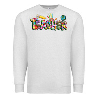 Oatmeal Heather Autism Teacher Premium Sweatshirt - NancyCooperArtShop