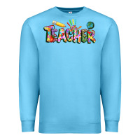 Ocean Blue Autism Teacher Premium Sweatshirt - NancyCooperArtShop