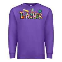 Purple Autism Teacher Premium Sweatshirt - NancyCooperArtShop