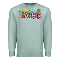 Seafoam Autism Teacher Premium Sweatshirt - NancyCooperArtShop