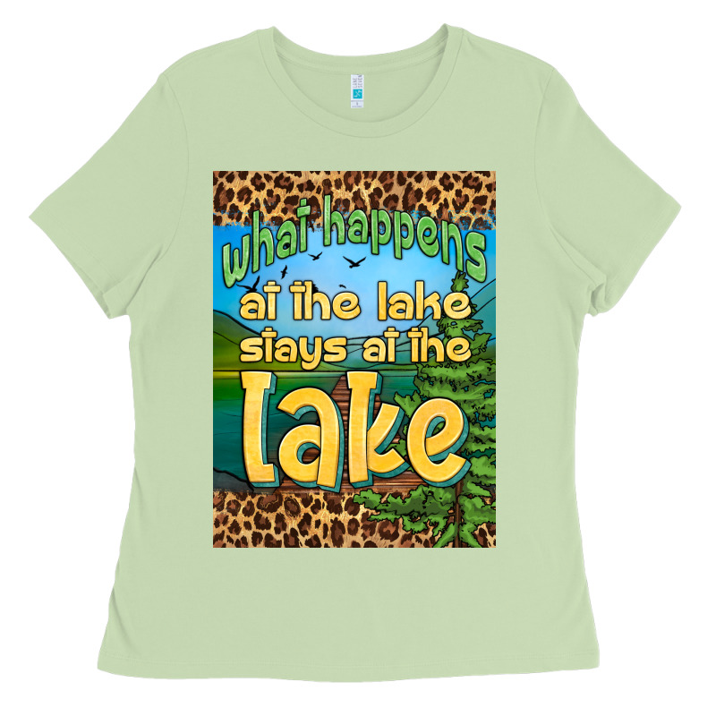What Happens At The Lake Stays At The Lake Air Freshener Ladies Tee by HRA Design Shop | Teevron