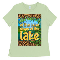 Matcha what happens at the lake stays at the lake air freshener Ladies Tee - HRA Design Shop