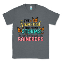 Charcoal Heather i have survived too many storms to be bothered by raindrops malia Classic Tee - MaliasSmallBusiness