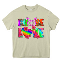 Mossy choose love (lesbian) Heavy Core Tee - HRA Design Shop