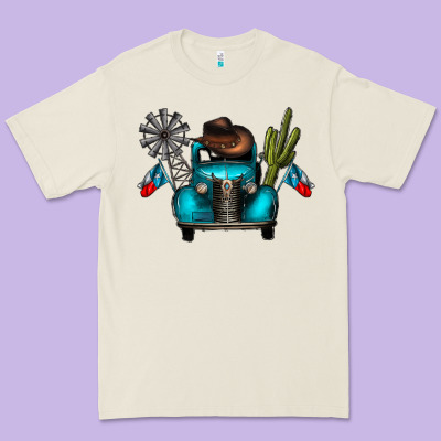 Texas Truck Premium Tee Designed By Cowhidedigitalart