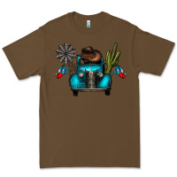 Cacao texas truck Premium Tee - CowhideDigitalArt